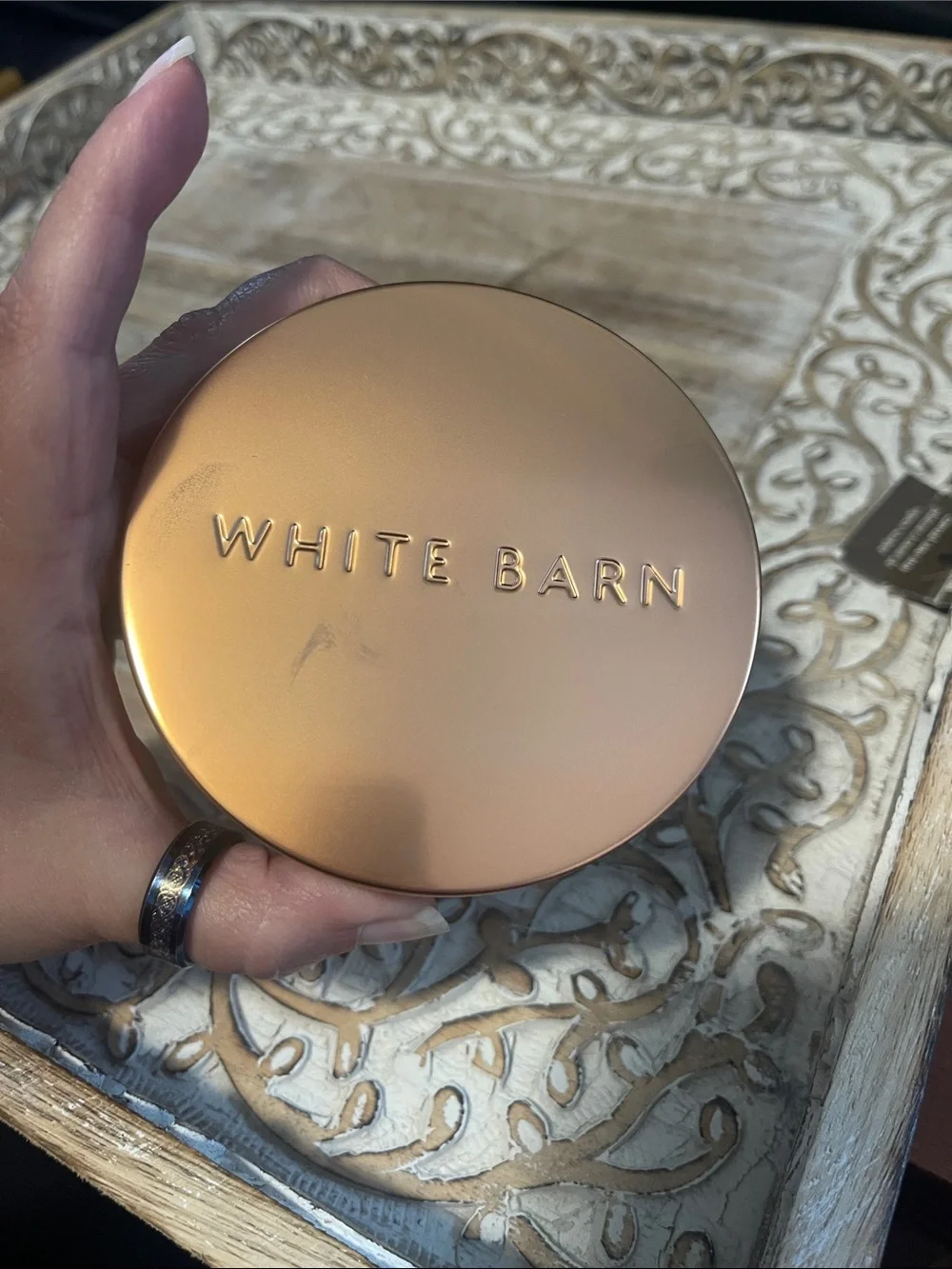 White Barn Freshly Brewed Coffee Soy Wax Candle - Brown